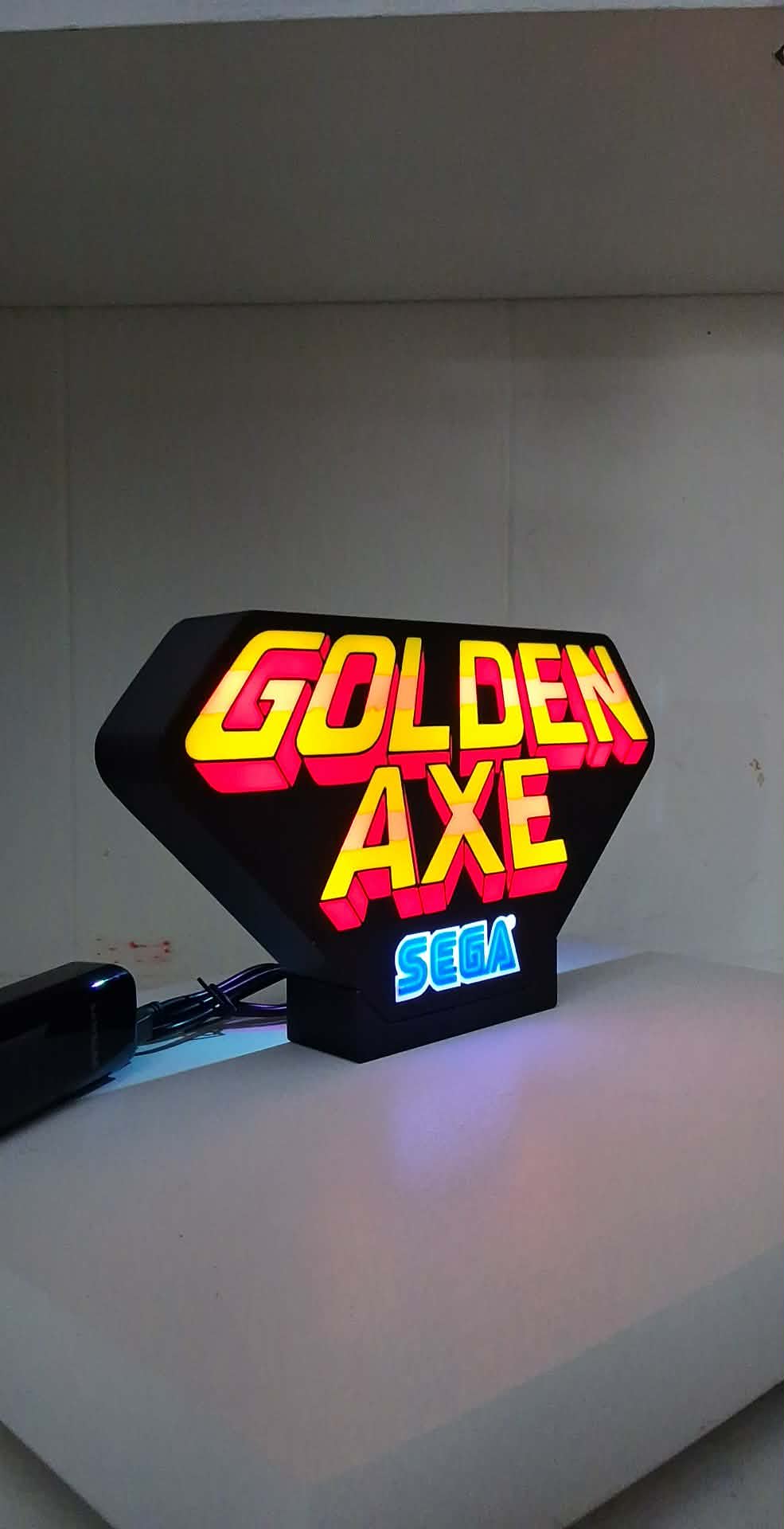 Golden Axe Light Box LED light box – custom 3D printed – Lit Layer Creations